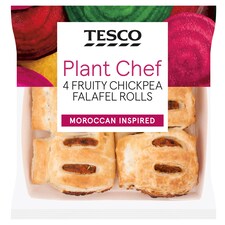  Tesco Plant Chef 4 Fruity Chickpea Falafel Rolls 120g