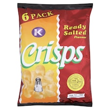 Kolak Ready Salted Crisps 6 X 28G