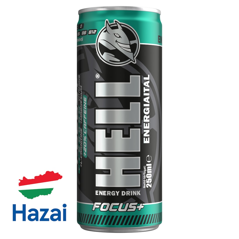 HELL Focus+ mangó-, narancs- és tuttifruttiízű energiaital 250 ml  1. kép
