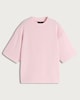 image 4 of F&F Textured Oversized Fit T-Shirt in Pink
