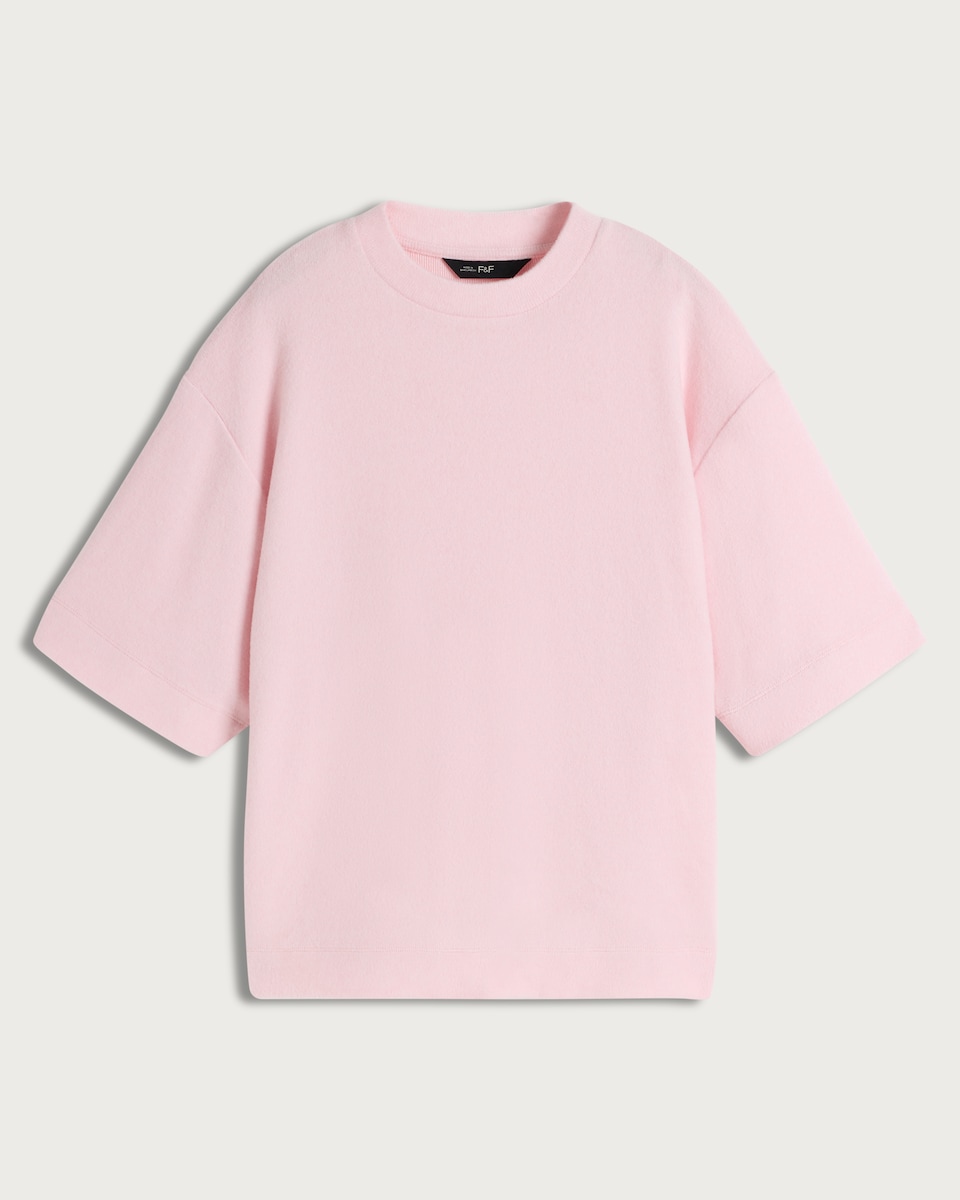 F&F Textured Oversized Fit T-Shirt in Pink