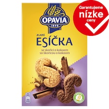 Opavia sušienky Zlaté Esíčka so škoricou a kakaom 220 g