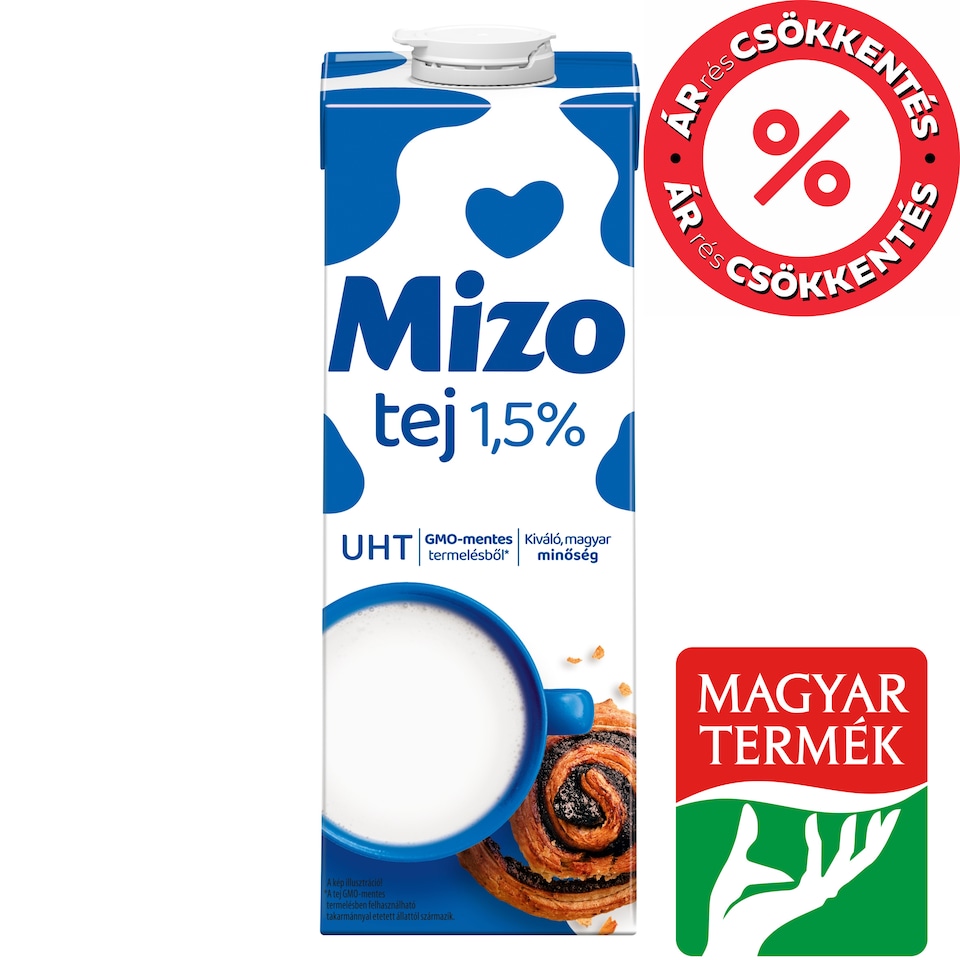 Mizo UHT Low Fat Milk 1,5% 1 l