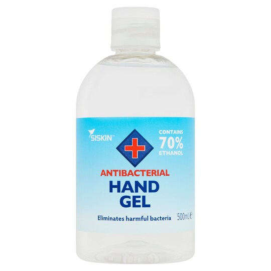 Siskin Antibacterial Hand Gel 500Ml Tesco Groceries