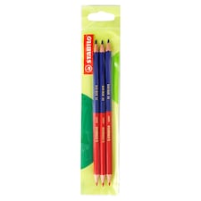 Stabilo Red/Blue Colored Pencil 3 pcs