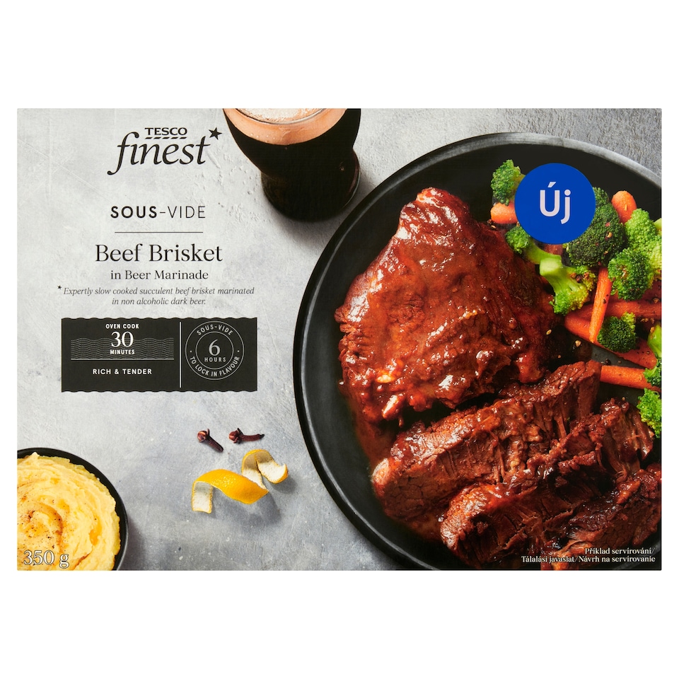 Tesco Finest Sous-Vide Beef Brisket in Beer Marinade 350 g