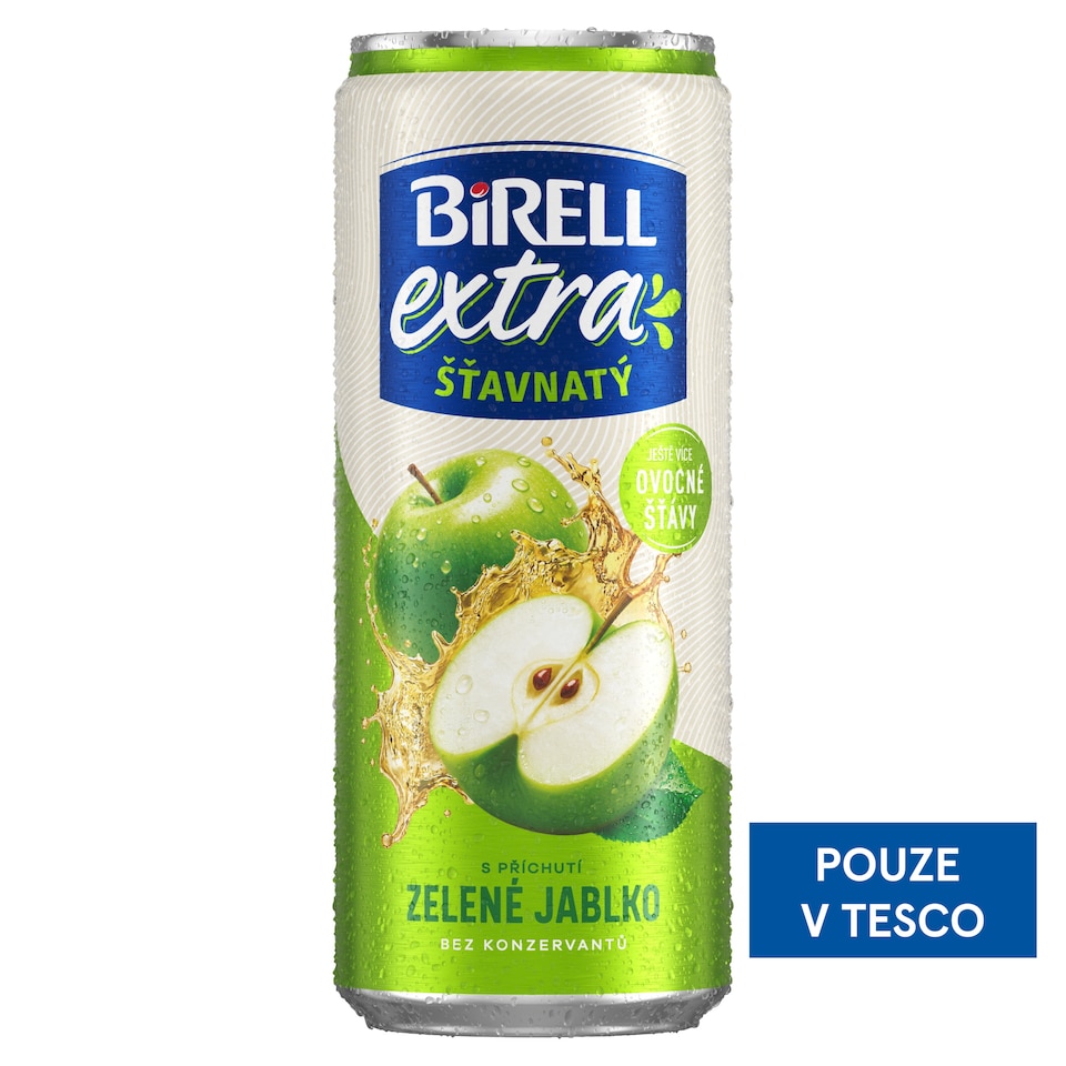 Obrázek 1 pro produkt Birell Extra šťavnatý s příchutí zelené jablko 0,33l