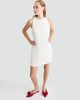 image 2 of The F&F Edit Boucle Embellished Neck Sleeveless Dress in Cream