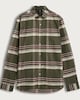 image 4 of F&F Pure Cotton Check Print Button Up Shirt in Khaki