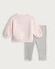 image 2 of Disney Minnie Mouse 2-Piece Cotton Rich Sweatshirt and Leggings Set in Multi Pink