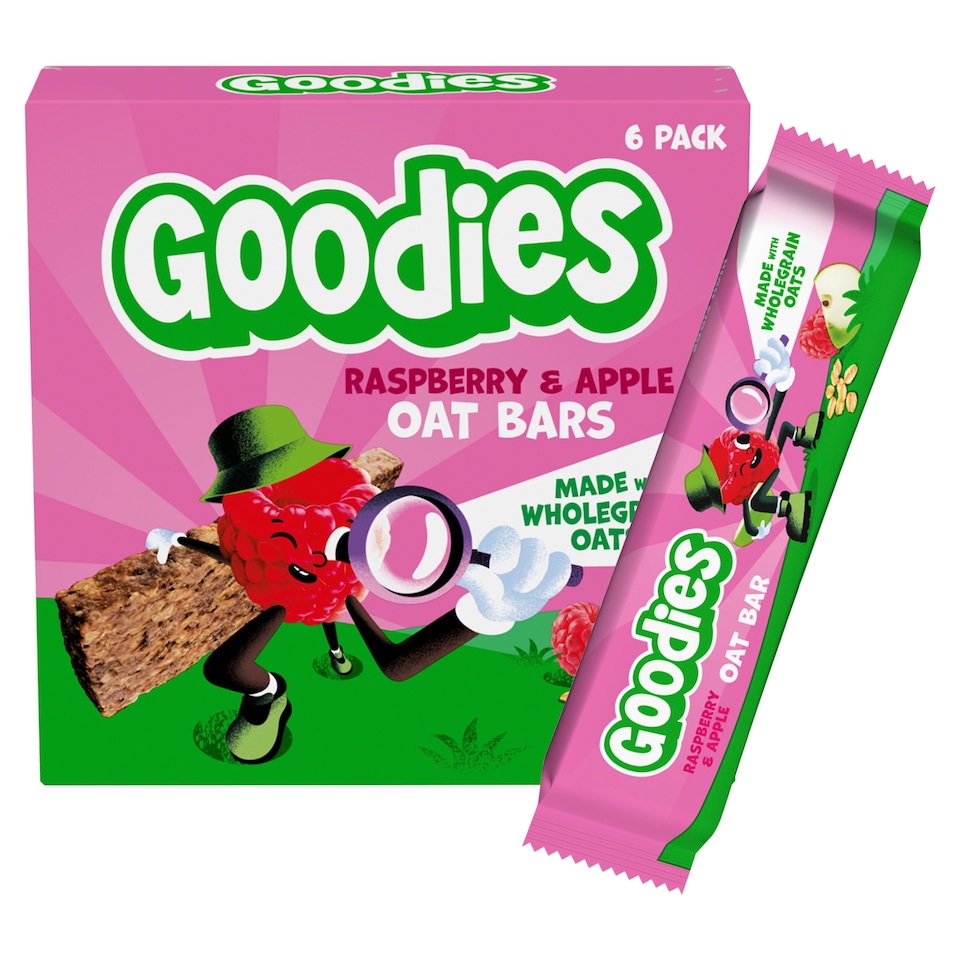 image 1 of Goodies Raspberry & Apple Oat Bars 6 x 23 g (138 g)
