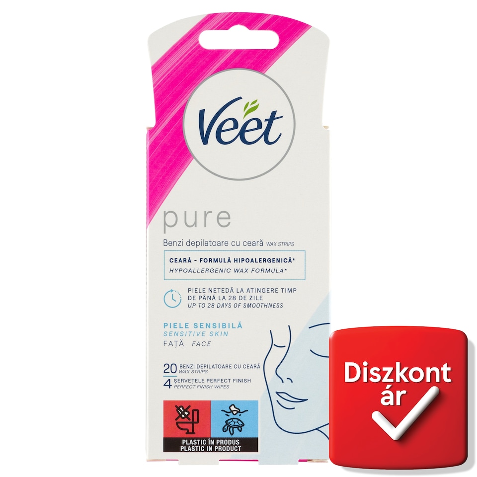 Veet Pure hideggyanta szalagok arcra 20 db  1. kép