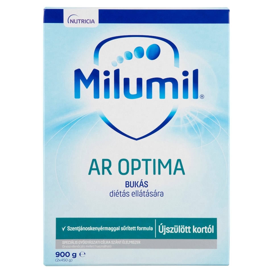 image 1 of Milumil AR Optima Special Medicated Baby Food 0+ Months 2 x 450 g (900 g)