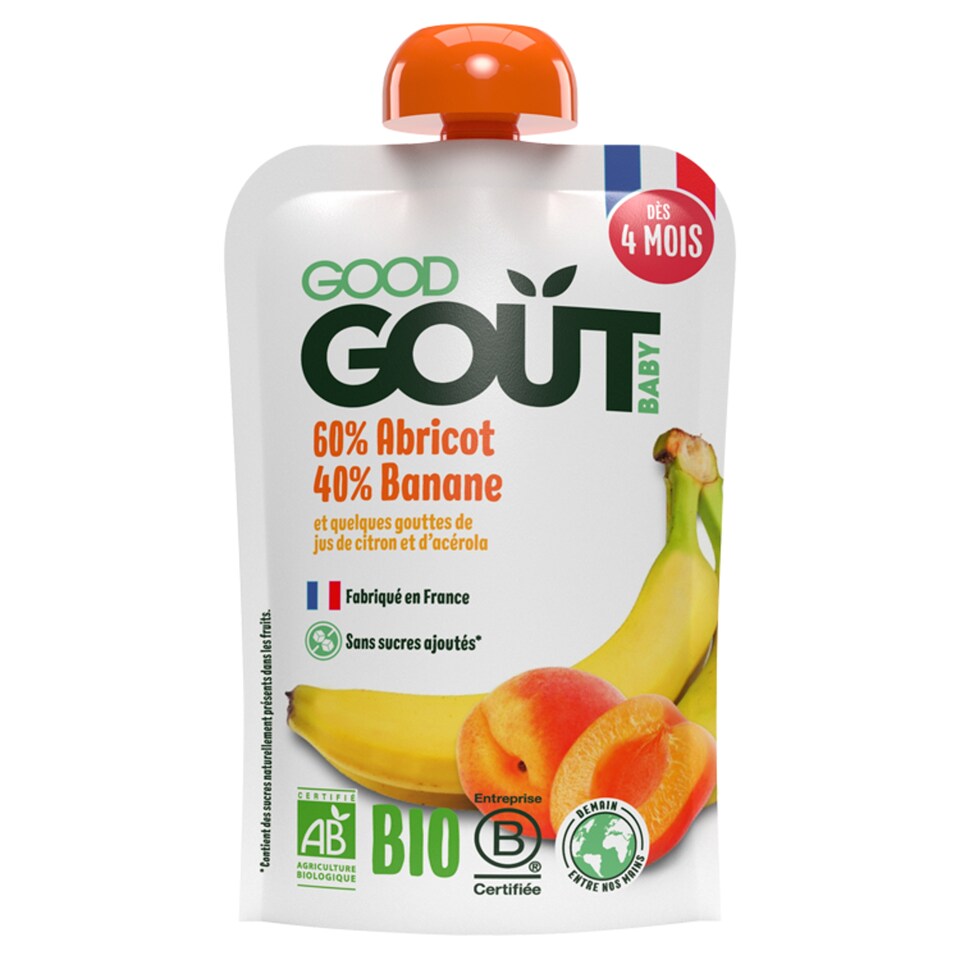 Good Gout Bio meruňka s banánem 120g