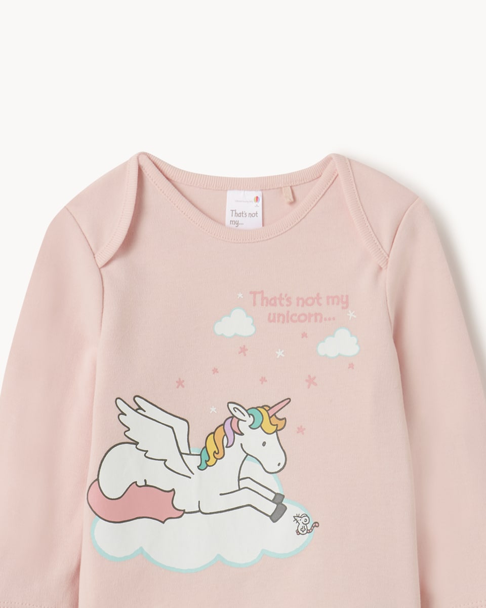 image 1 of That's Not My Unicorn 2-Pack Pure Cotton Pyjama Sets in Pink