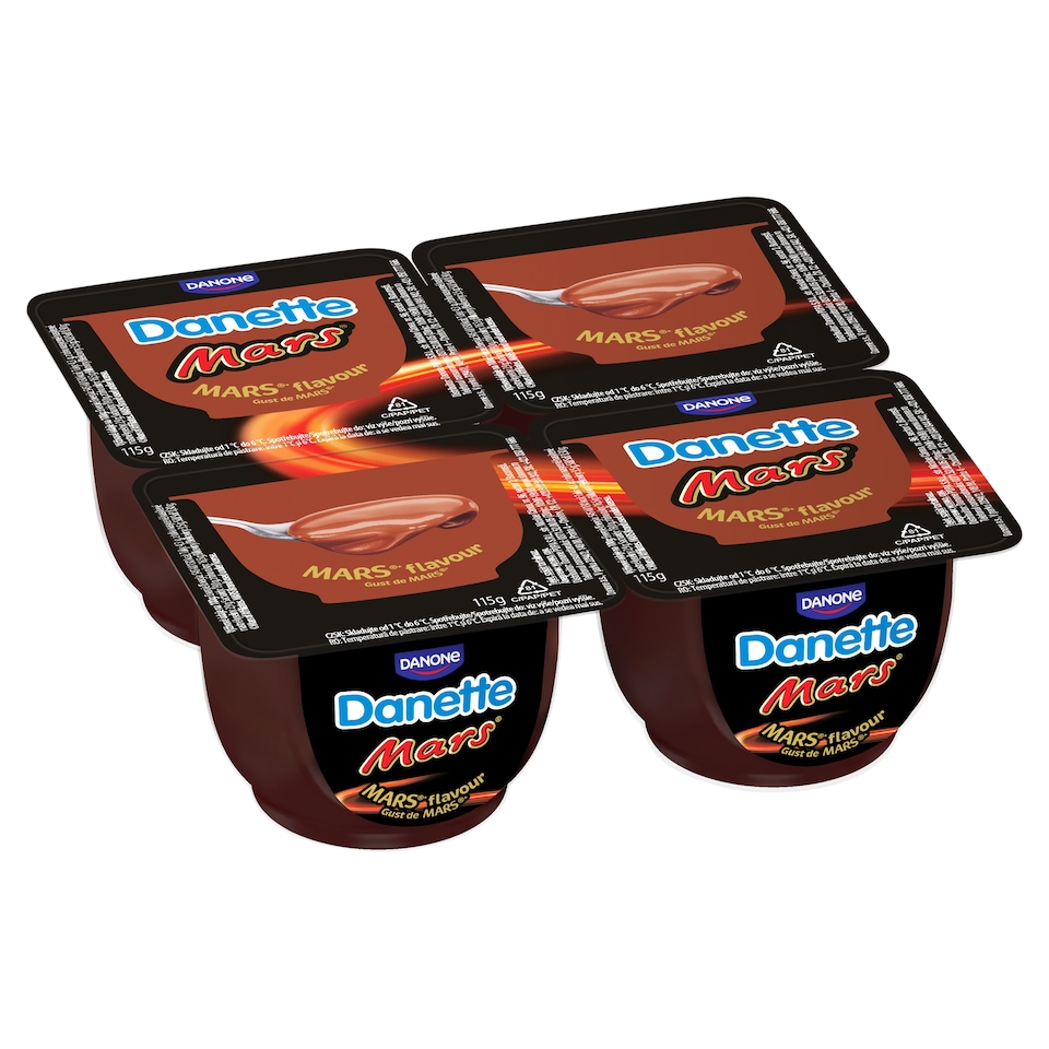 Danone Danette Mars csokoládé- és karamellízű puding 4 x 115 g (460 g)