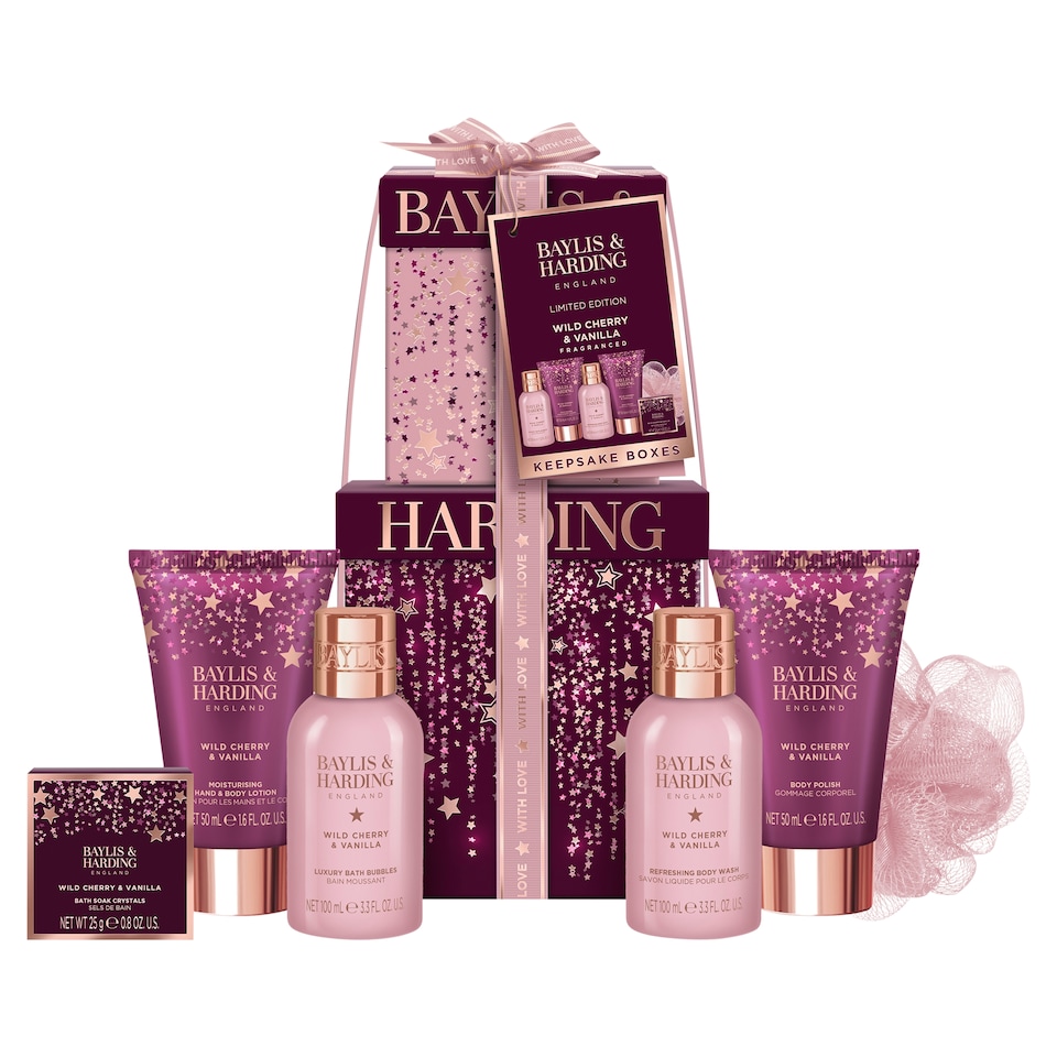 image 1 of Baylis & Harding Wild Cherry & Vanilla Limited Edition Gift Set