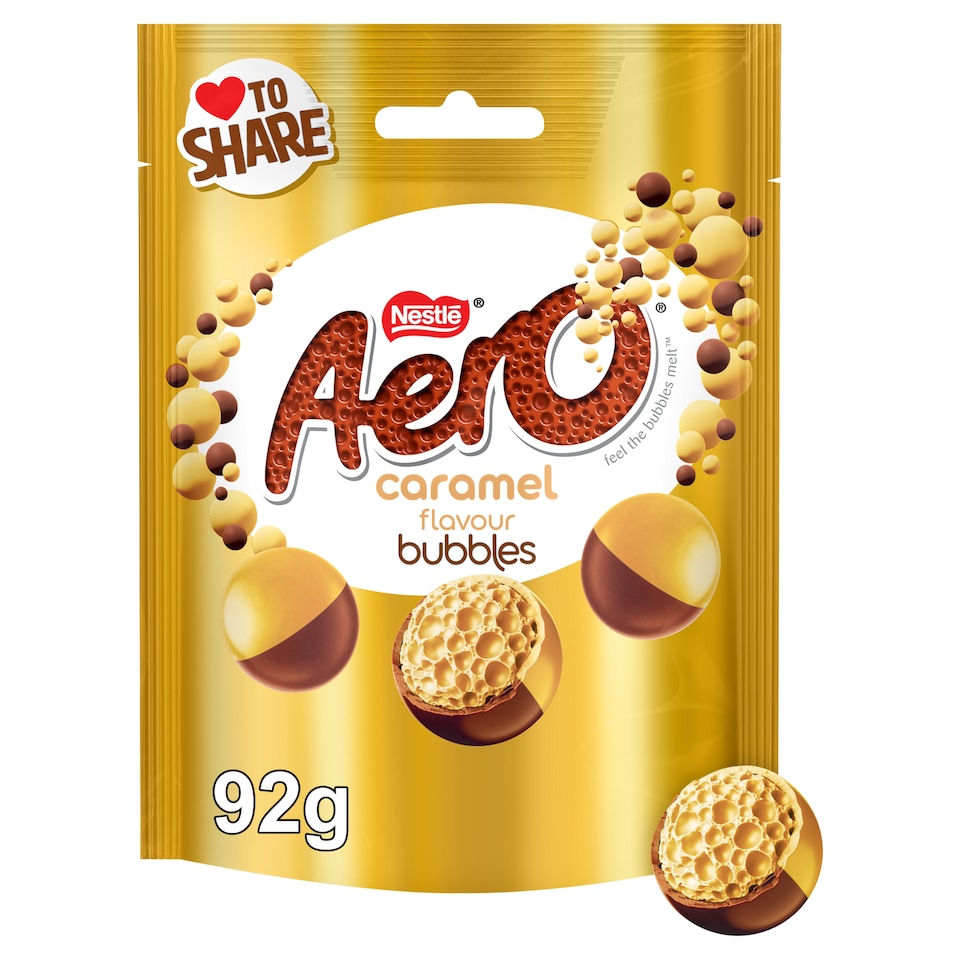 image 1 of AERO Bubbles Caramel Flavoured Chocolate 92g