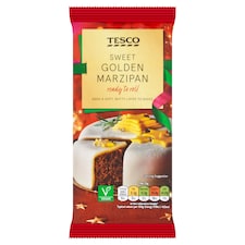 Tesco Sweet Golden Marzipan Ready to Roll 500g