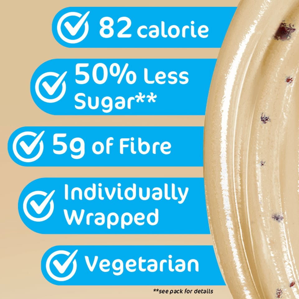 image 1 of Fibre One Snack Bars Cookies & Cream Squares 5X24g