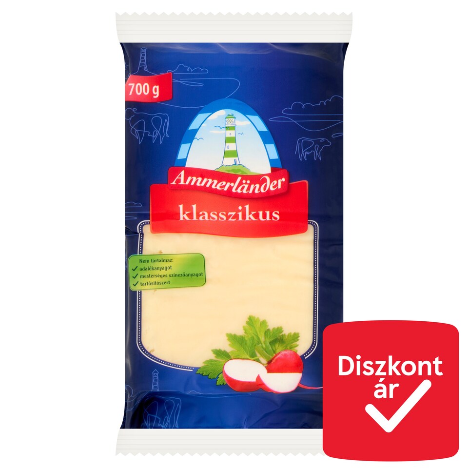 Ammerländer klasszikus félzsíros félkemény sajt 700 g  1. kép