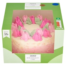 Tesco Rose Bouquet Cake - Lemon