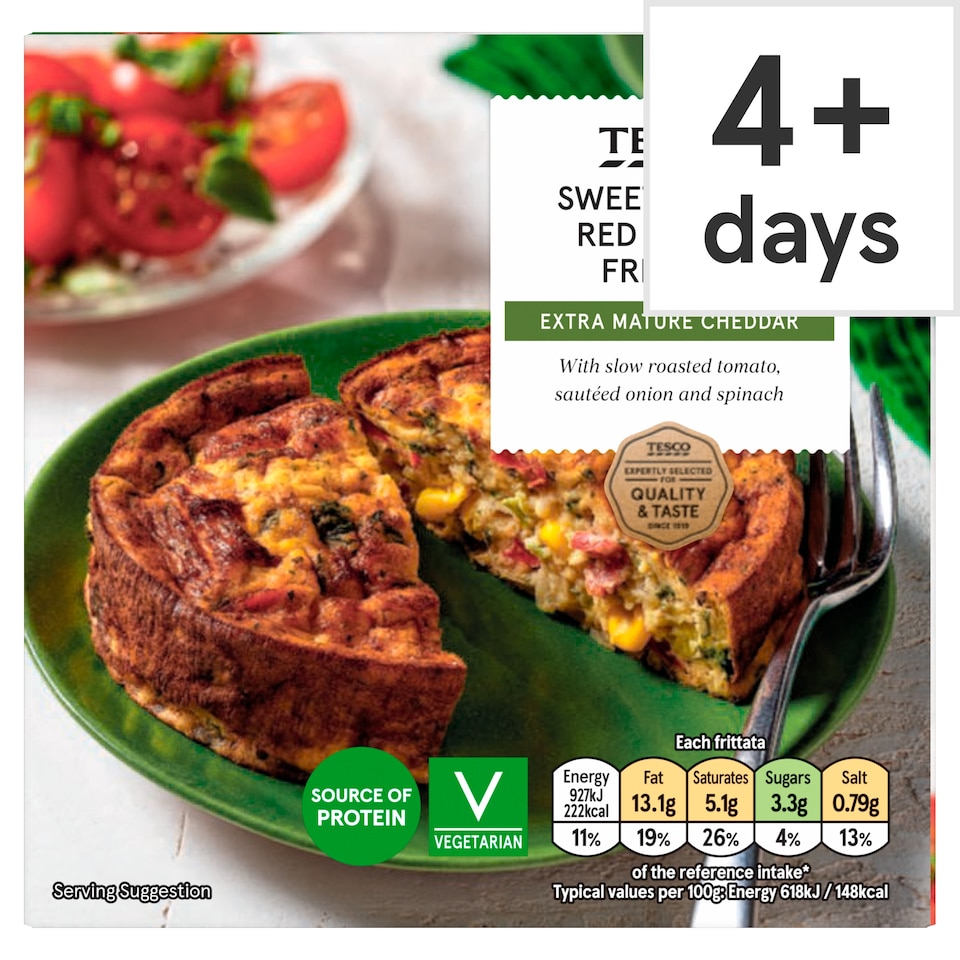 Tesco Sweetcorn & Red Pepper Frittata 150g