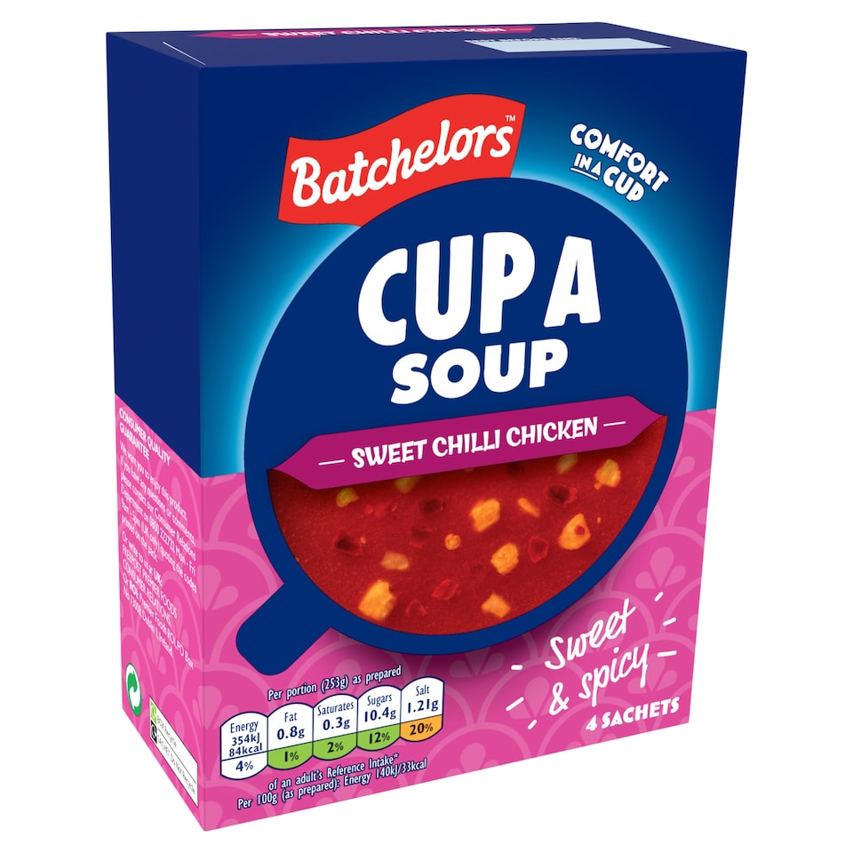 image 1 of Batchelors Cup a Soup Sweet Chilli Chicken 4 pack 92g
