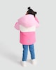 image 4 of F&F Girls Colour Block Waterproof Hooded Zip Up Jacket in Pink