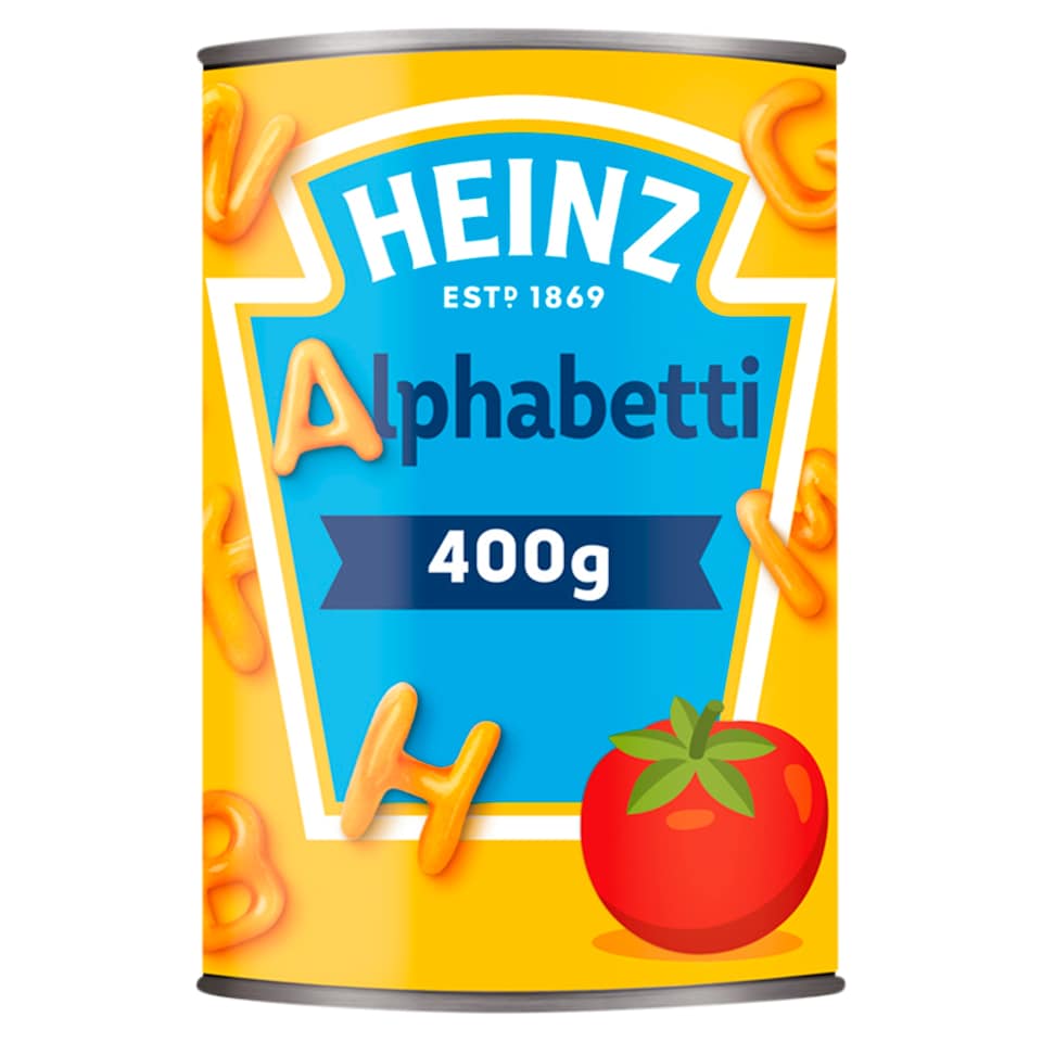 image 1 of Heinz Alphabetti Pasta In Tomato Sauce 400G
