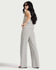 image 4 of F&F Wide Leg Co-ord Trousers in Multi Brown