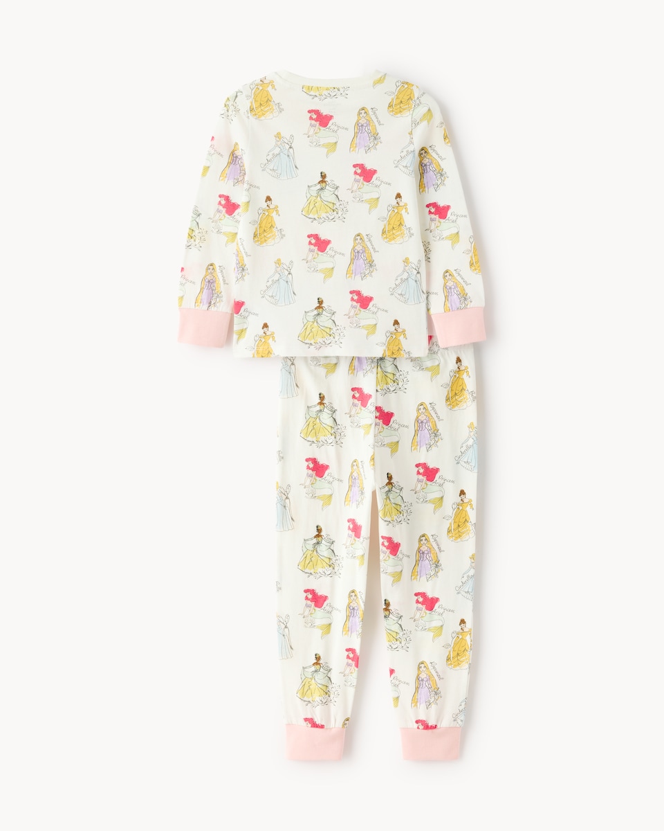 image 1 of Disney Princess Pure Cotton Pyjama Set in Multi