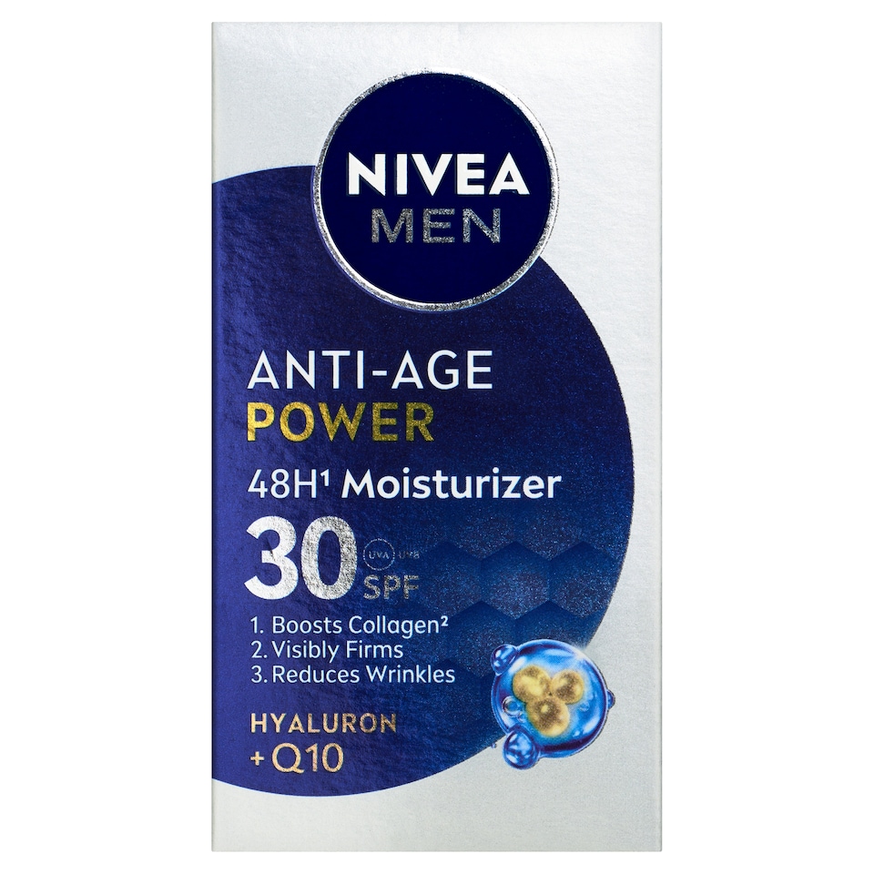 Obrázek 1 pro produkt Nivea Men Anti-Age Power Hydratační pleťový krém OF 30 50ml