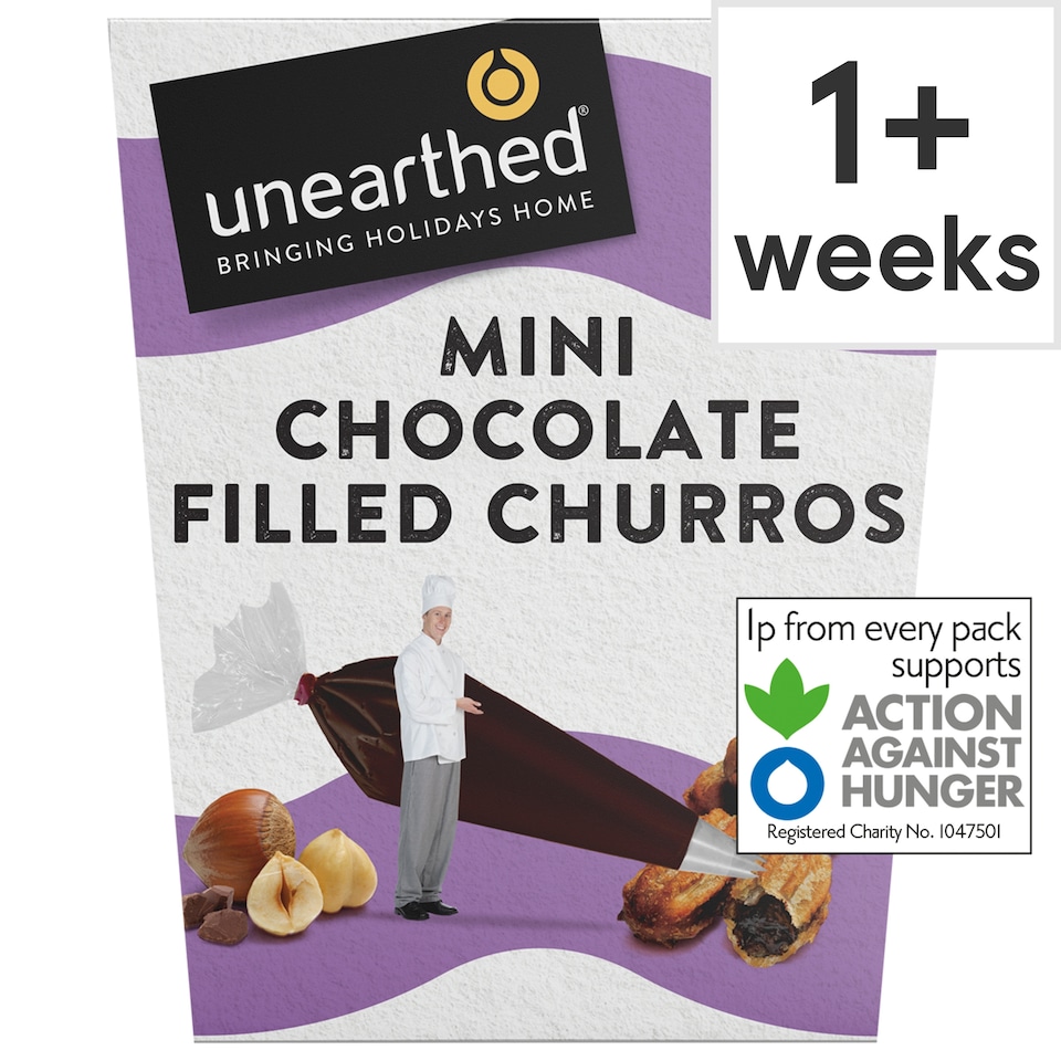 Unearthed Mini Chocolate Filled Churros 180g