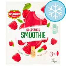 Del Monte Raspberry Iced Smoothie 3 X90ml
