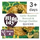 image 1 of Higgidy Garlic-Roasted Broccoli & Vintage Cheddar Quiche 400g