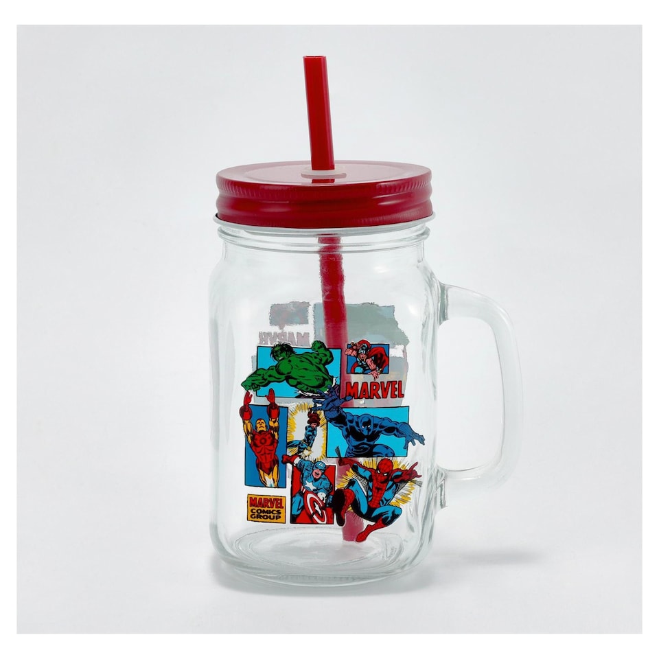 F&F Home Disney Marvel Drinking Jar