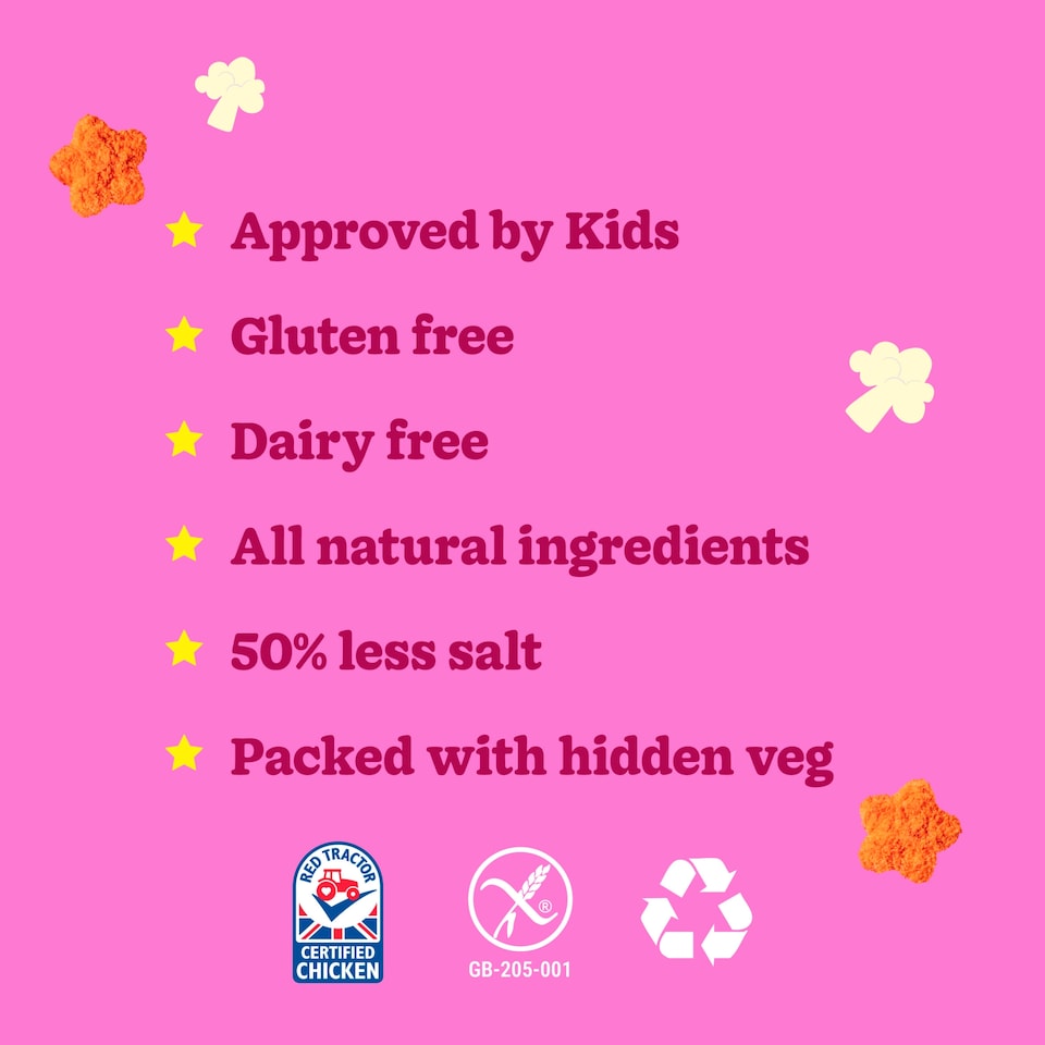 image 1 of Little Dish Superstars Chicken Nuggets with Hidden Veg 300g