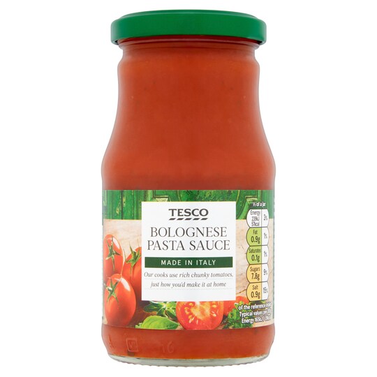 Tesco Bolognese Pasta Sauce 290G Tesco Groceries