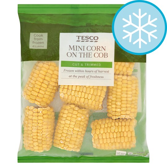 Tesco Mini Corn On The Cob 875G Tesco Groceries