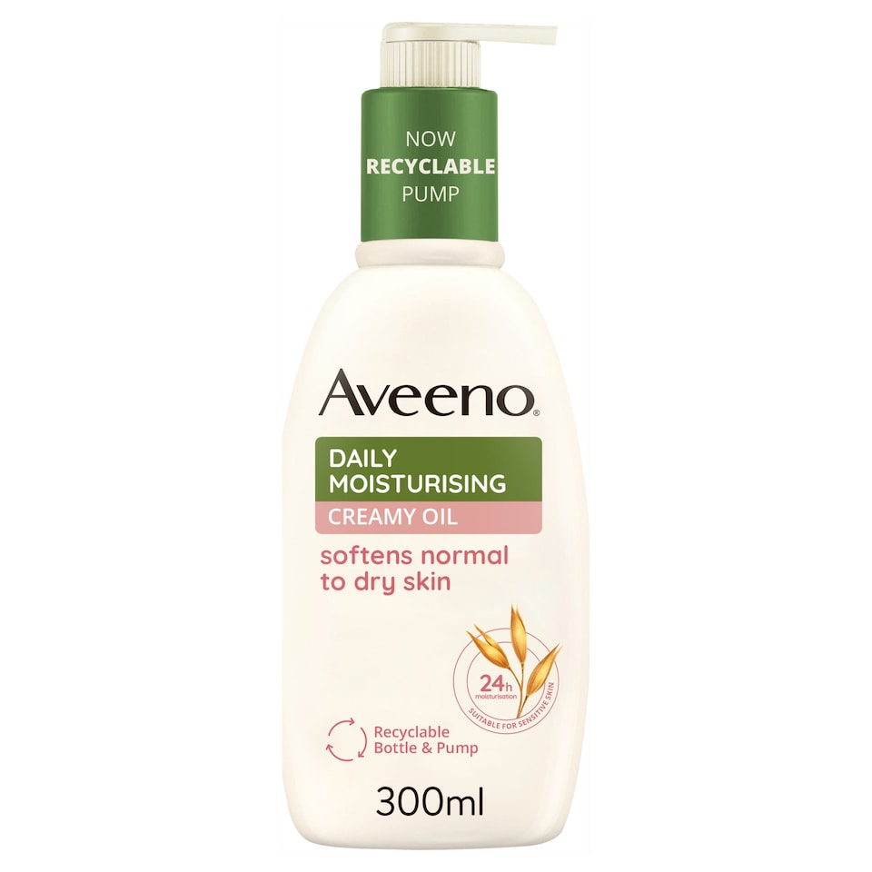 image 1 of Aveeno Daily Moisturising Creamy Oil Body Lotion Moisturiser 300ml