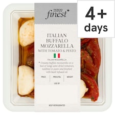 Tesco Finest Italian Buffalo Mozzarella with Tomato & Pesto 172g