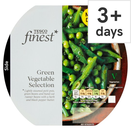 Tesco Finest Green Vegetable Selection 260G Tesco Groceries