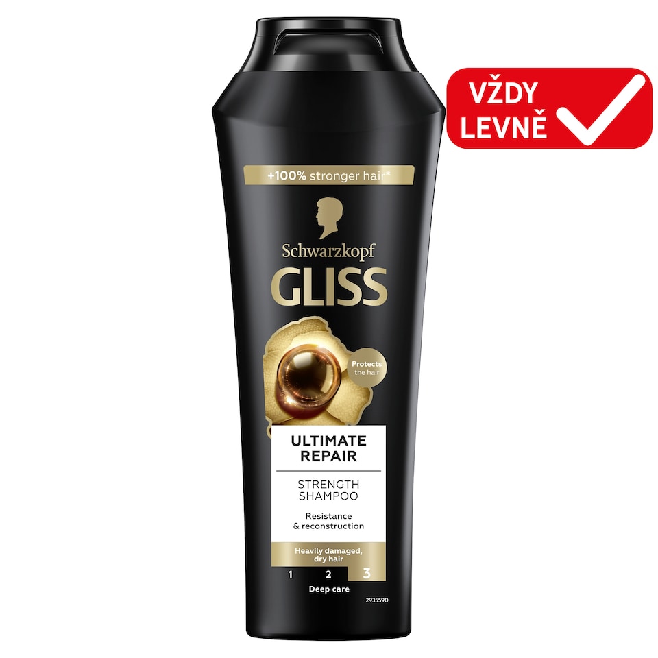 Obrázek 1 pro produkt Schwarzkopf Gliss posilující šampon Ultimate Repair 250ml