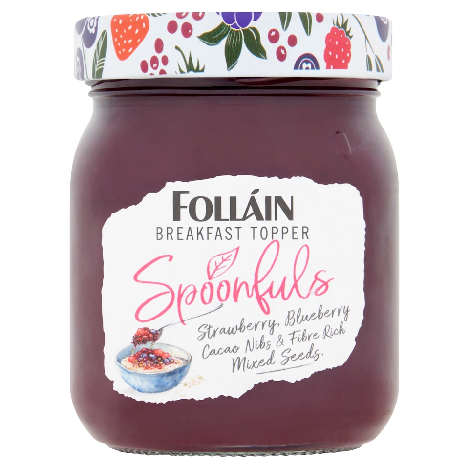FOLLÁIN SPOONFULS STRAWBERRY BLUEBERRY CACAO & SEEDS 320g