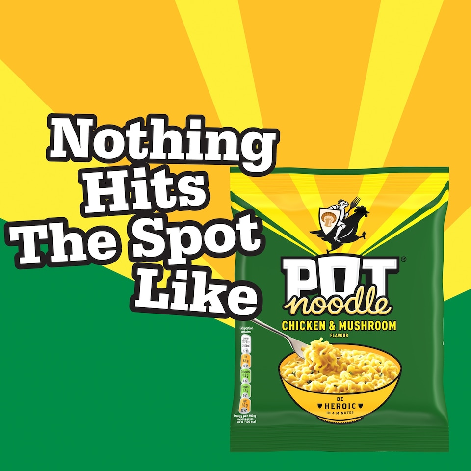 image 1 of Pot Noodle Chicken and Mushroom Instant Noodles 112g