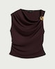 image 4 of F&F Ruched Metal Accent Co-ord Top in Purple
