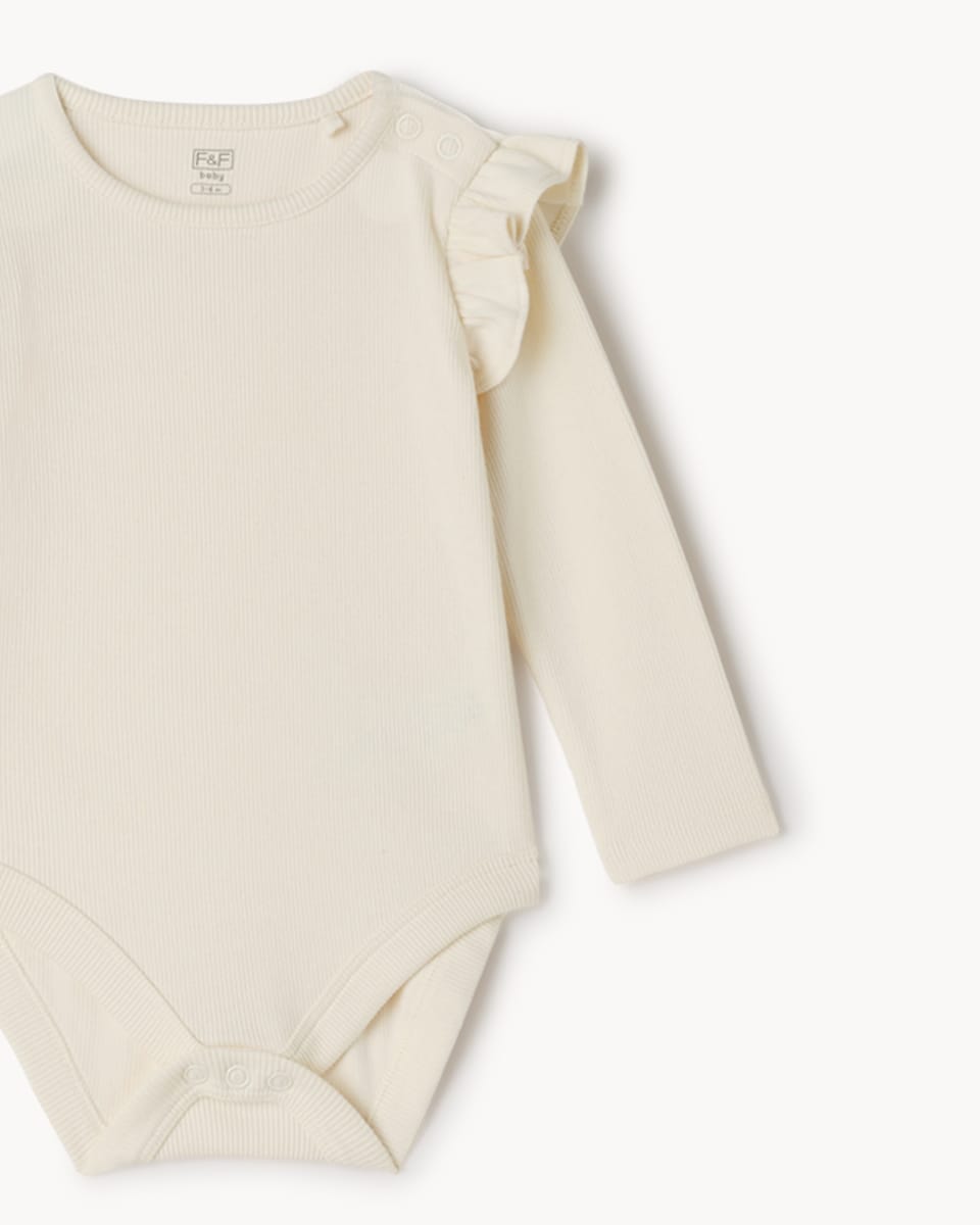 image 1 of F&F Baby Checked Pinafore, Bodysuit and Tights Set in Red