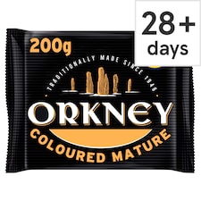 Orkney Coloured Mature Cheddar Cheese 200g 