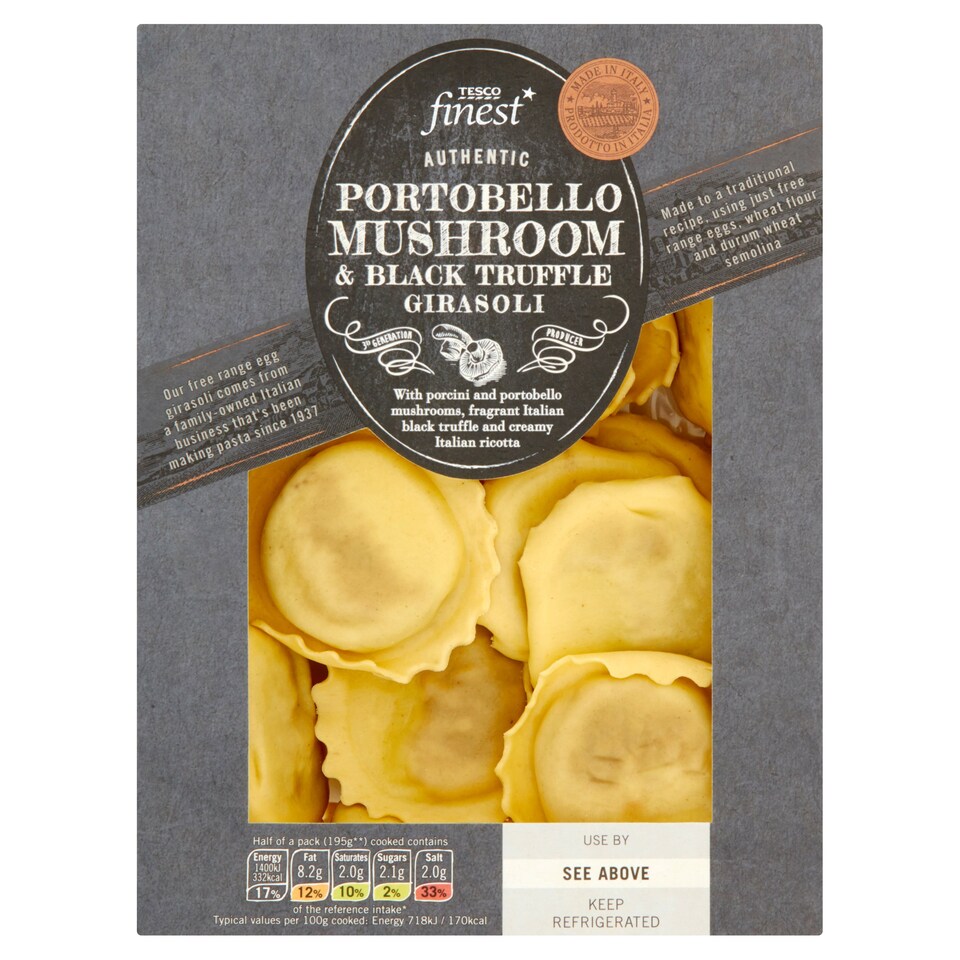 Tesco Finest* Portobello Mushroom Truffle Girasoli 300G